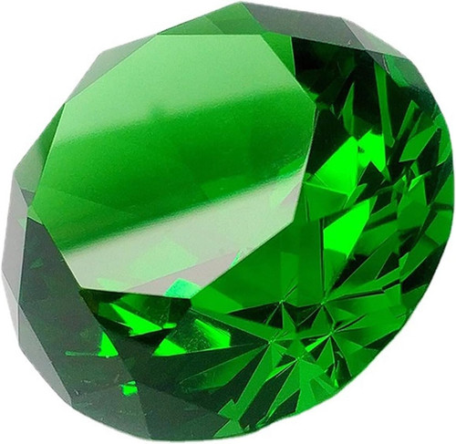 Grüne glasdiamanten - 50,