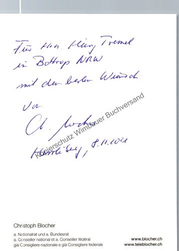 Original autogramm christoph - original,