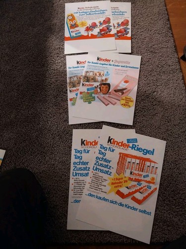Werbeblatt kinder schokolade - werbeblatt,