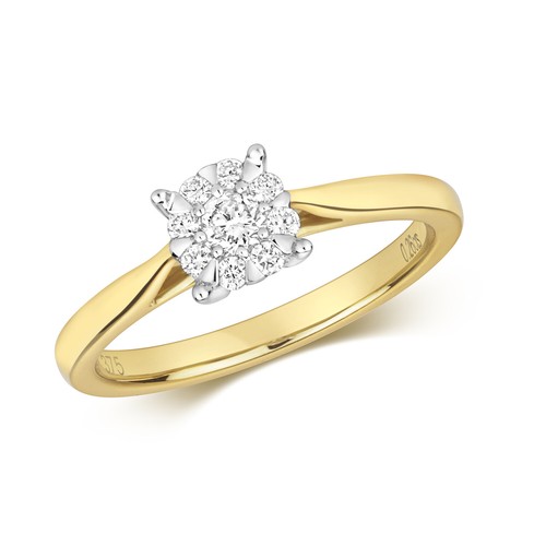 Echter diamant verlobungsring - echter,
