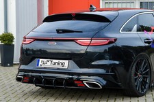 Heckansatz Heckeinsatz Diffusor Heckeinsatz aus ABS für Kia Pro Ceed CD