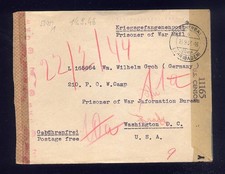 Beleg POW Kriegsgefangenenpost