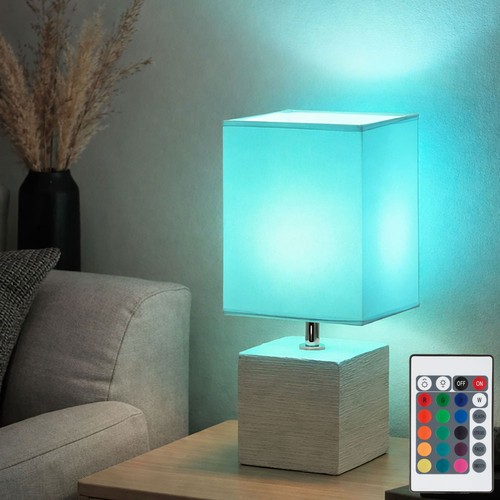 Rgb led tisch lampe weiß - led,