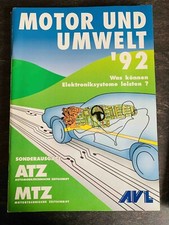 MTZ Motortechn. Zeitschrift & ATZ 1992 Sonderausgabe Elektroniksysteme & Umwelt