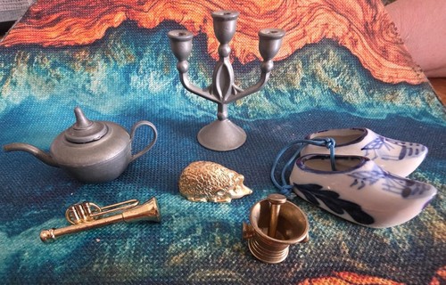 Miniatur figuren zinn messing - zinn,