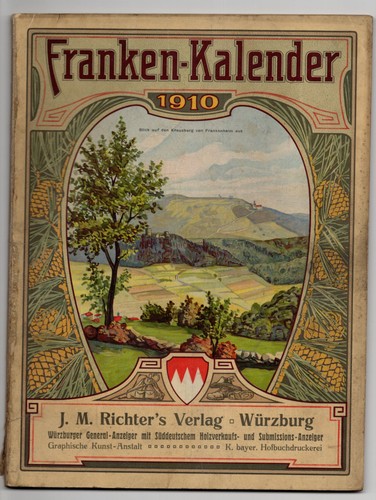 Alter franken kalender 1910 - alter,