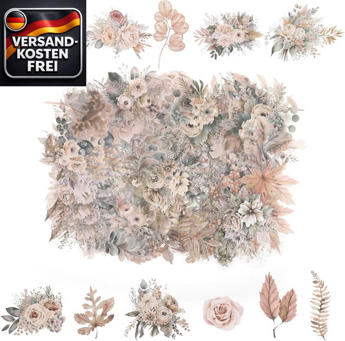 Scrapbooking aufkleber blumen - aufkleber,