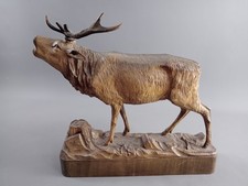 ALTE Holzfigur Hirsch