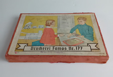 Druckerei Famos 177 Stempel-Setzkasten mit Original-Karton OVP 1930er Vintage