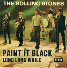 7" Rolling Stones – Paint It Black / Long, Long While / Germany 1966