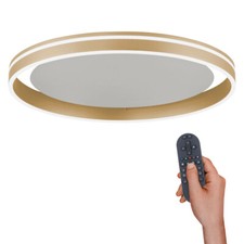 LED Deckenleuchte messing matt