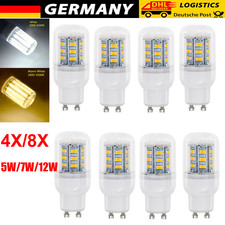 4/8x GU10 LED Birnen Mais Licht Leuchtmittel Glühbirne 5730SMD Warm/Kalt Weiß