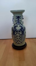 Porzellan Alt Chinesische Porzellan Blau-weiß Vase ,Antik Rarität...