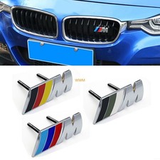 Emblem Kühlergrill Abzeichen Für BMW Vorne Rot Schwarz Blau Chrom  M Logo Metall