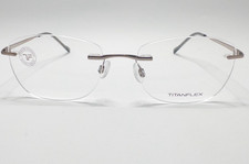 Brille TITANFLEX 823015 Goldbronze Randlos Brillengestell  Neu