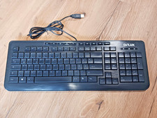 Tastatur Keyboard Multimedia Delux DLK-3100 QUERTZ USB schwarz