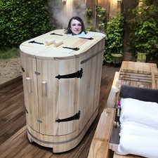 Massivholz Sauna Dampfkabine