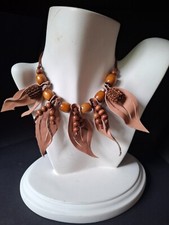 Kette Leder Holz ausgefallen