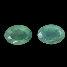 Paar 2pcs Oval Schliff Nicht