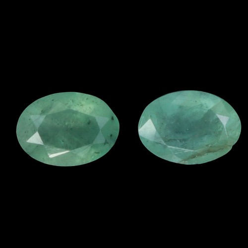 Paar 2pcs oval schliff - oval,