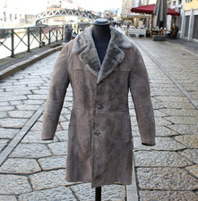 Herren lammfell ledercoat