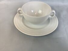 Il Faro  weiß. v. Rosenthal Suppentasse  mit Untertasse 2 tlg (R9)