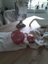 Leuchtkugeln rose groß und klein für den Innen- und Außenbereich