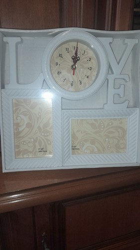 Wanduhr mit bilderrahmen - wanduhr,