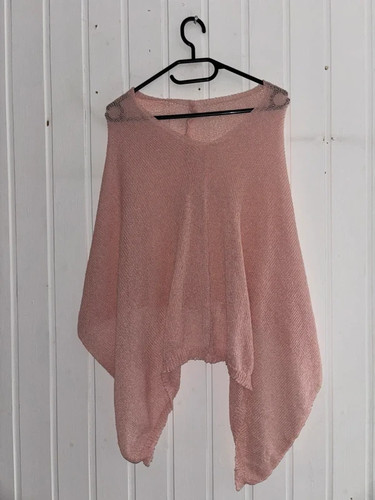 Damen poncho rosé 38 - poncho, m