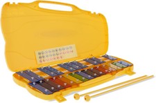 Glockenspiel im gelben Kunststoffkoffer