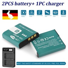 2x NP-BG1/NP-FG1 Akku+LCD USB