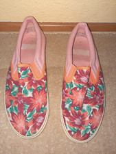 Rosa/Lachs Slip-On-Schuhe mit