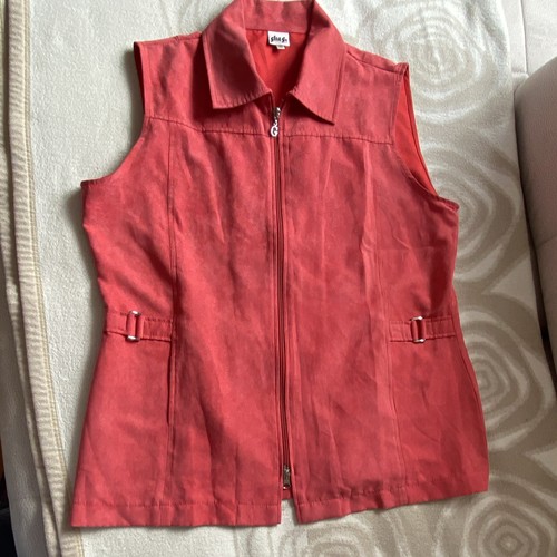 Gina damen lederweste rot - lederweste,