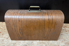 alte PFAFF Nähhaube Abdeckung Holzhaube Holz für Paff Nähmaschinentisch