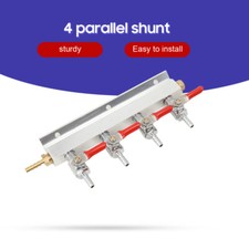 CO2 Verteiler 4-Wege-Bierspalter mit Gewinde Gasverteiler Hobbybrauer