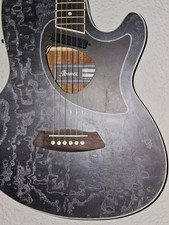 Ibanez TCM50-GBO Galaxy Black Open Pore Talman Western Gitarre Esche Tonabnehmer