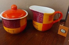 Cha Cult Porzellan SET ZUCKERDOSE & MILCHKÄNNCHEN/ NEU/ Handbemalt