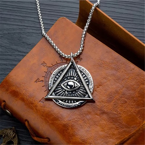 Illuminati auge halskette - auge,