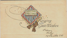 Antike vintage weihnachtskarte - vintage,