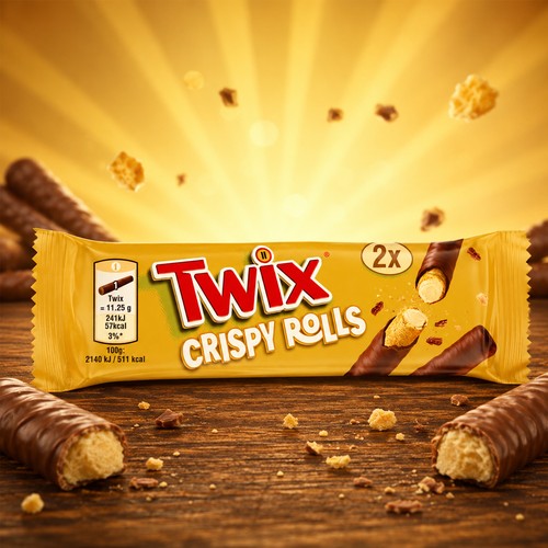 Twix crispy rolls 5g - crispy,