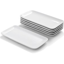 Rechteckige Teller 6er Set