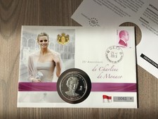 Numisbrief Monaco „35. Geb. Fürstin Charlene von Monaco“ 2013 Kupfer/Silber
