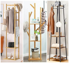 Garderobenständer Kleiderständer Garderobe Standgarderobe mehre Haken Hängeregal