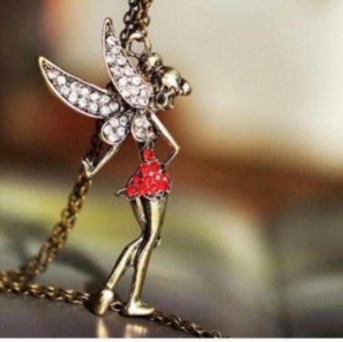 Halskette tinkerbell retro - halskette,