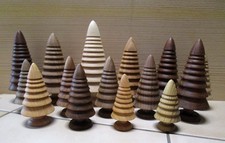 15 Deko Tannen gedrechselt aus