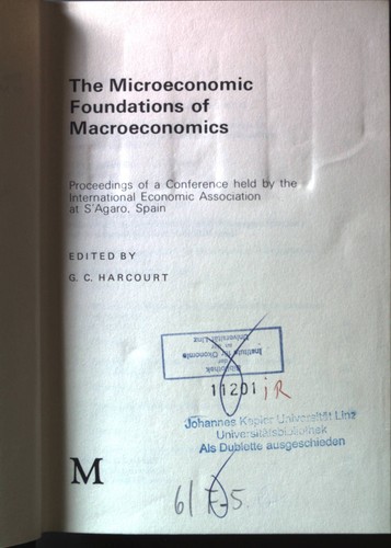 The microeconomic foundations - the,