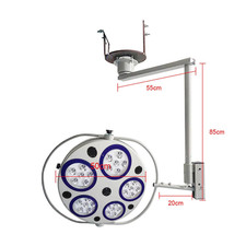 5-Loch LED Lampe Deckenmontage Dental OP Leuchte Schattenlos Mund Operation NEU