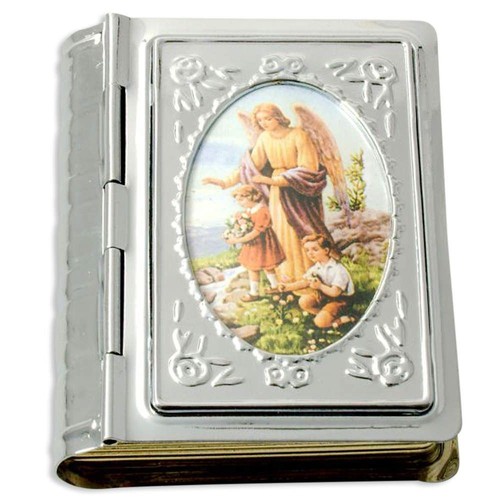 Metalletui buchform mit bild - metalletui,