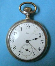 Antike Silber Taschenuhr / LIP ,  Rückdeckel + Zwischendeckel gestempelt !