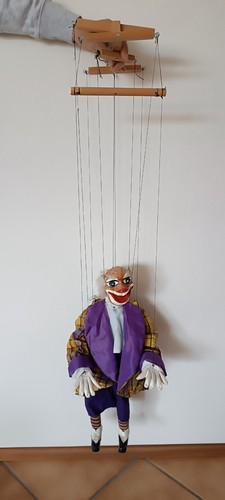 Marionette clown spielpuppe - marionette, clown,spielpuppe
